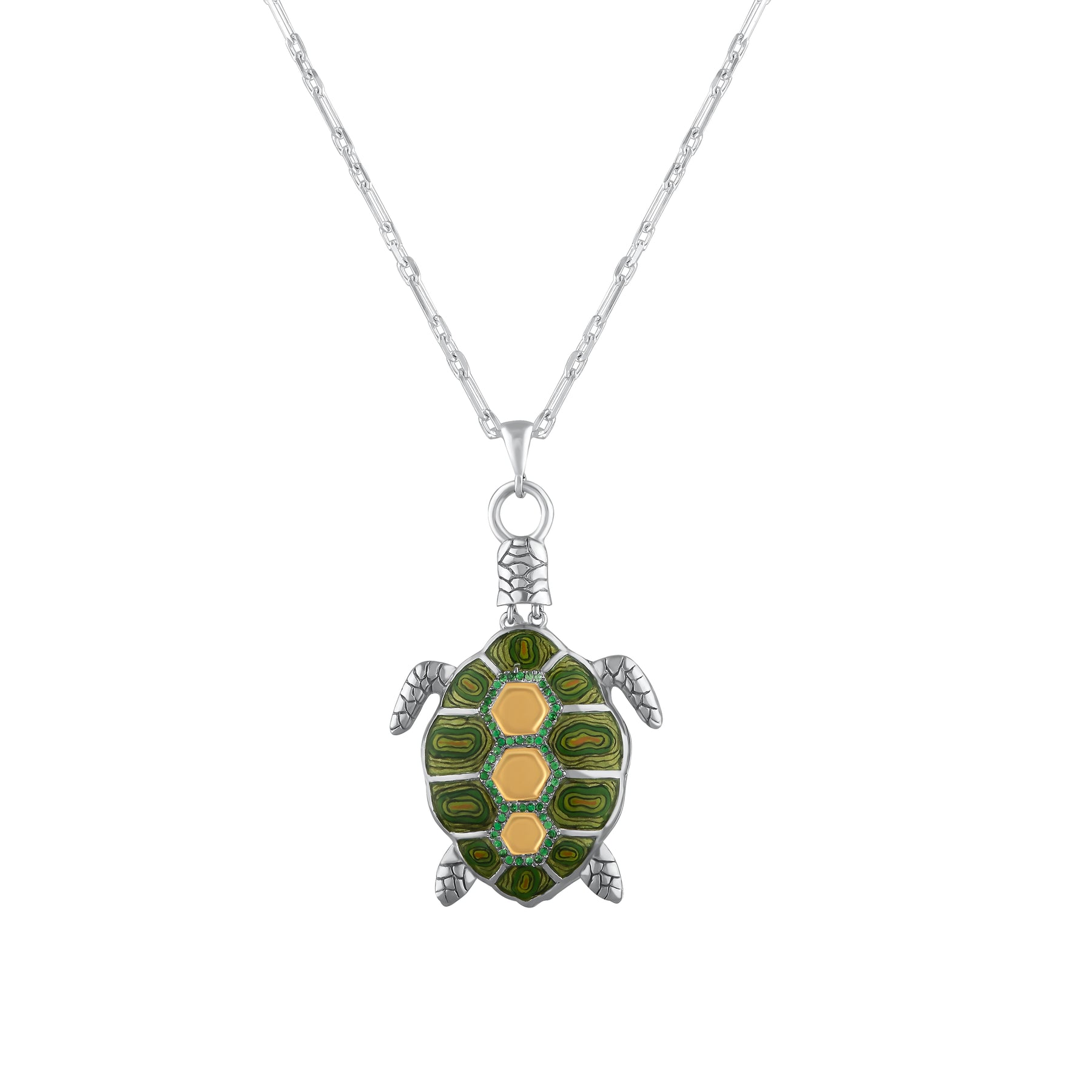 Collier pendentif tortue