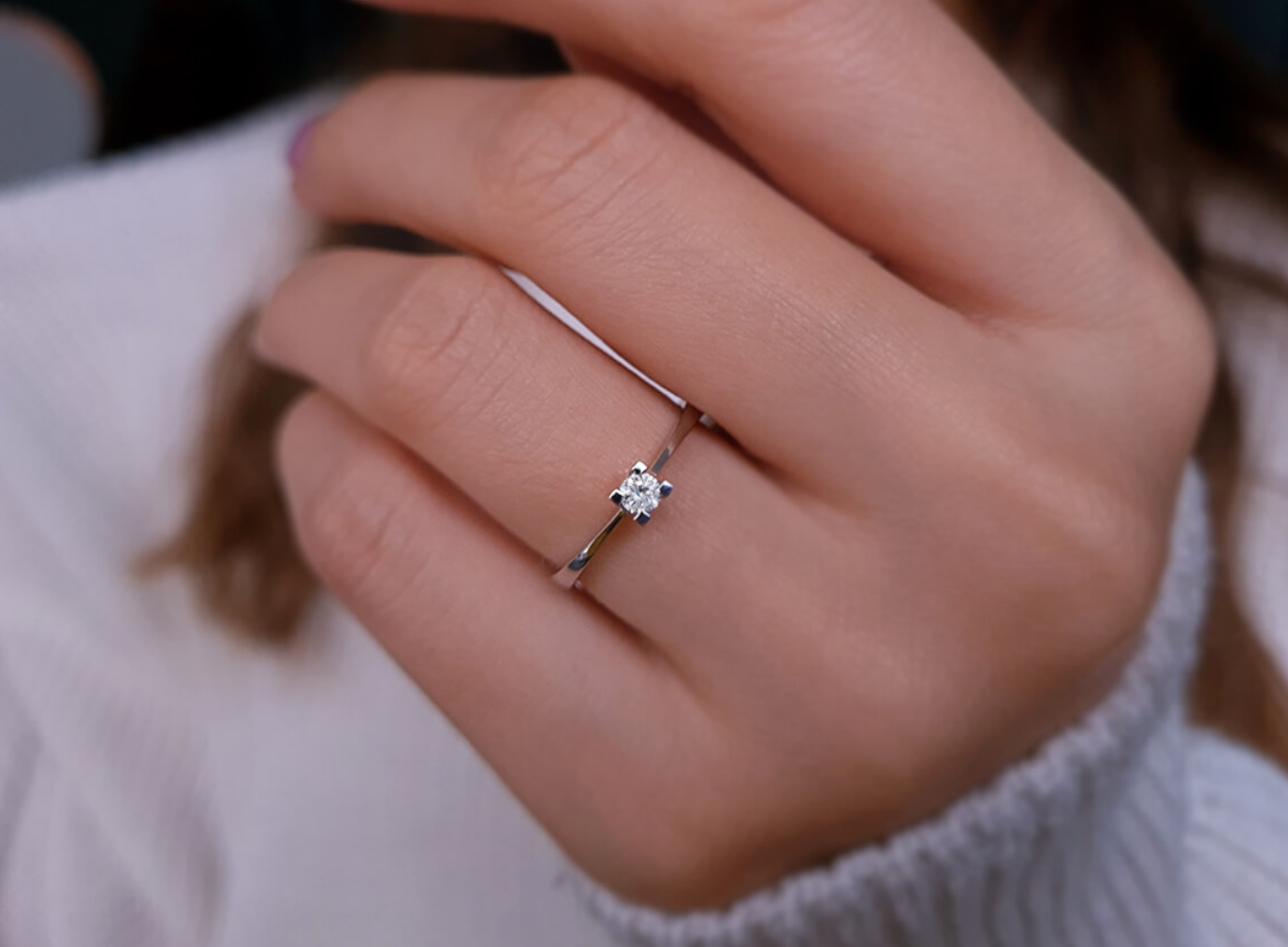 0.09 carat solitaire diamond earrings