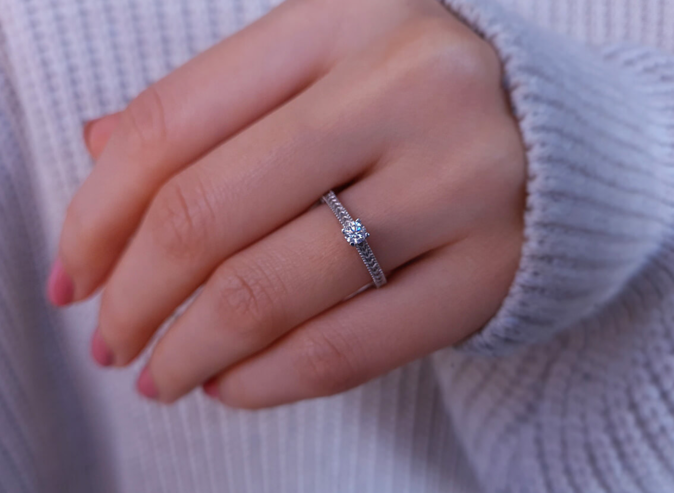 0.17 Carat Diamond Solitaire Ring