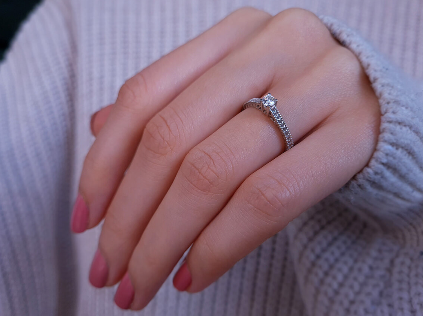 0.17 Carat Diamond Solitaire Ring