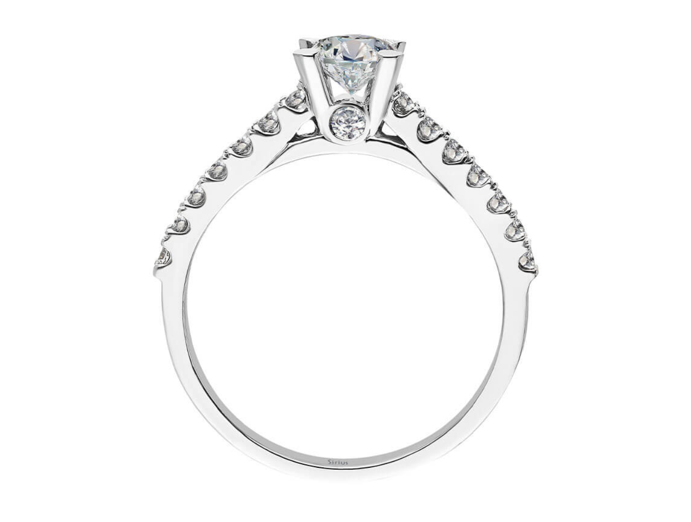 0.75 Carat Diamond Halo Engagement Ring