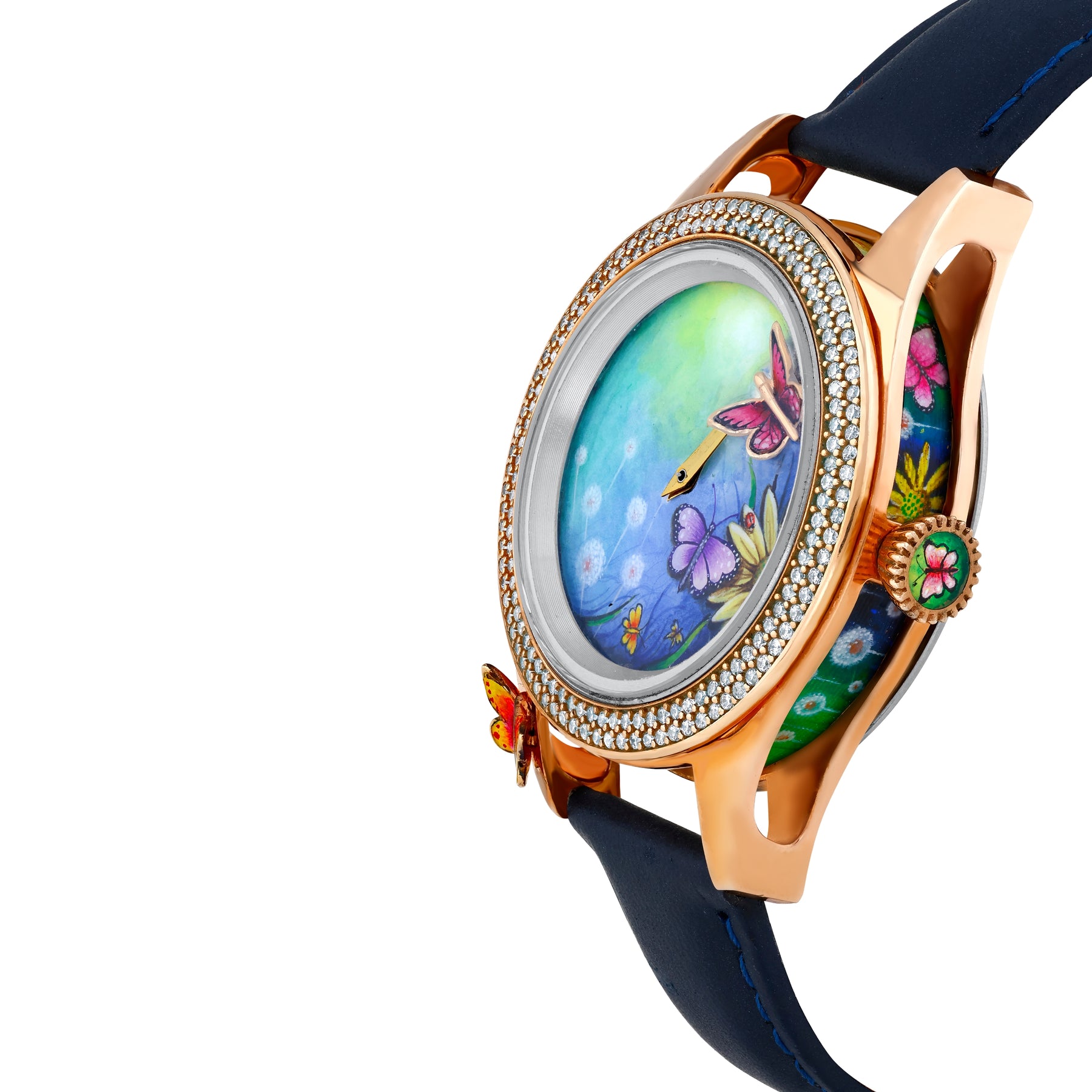 Schmetterlings Frauenarmbanduhr