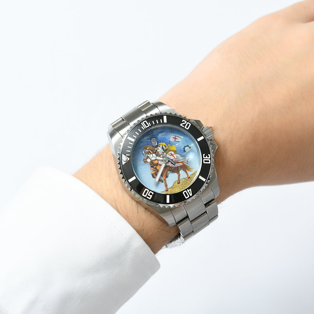 Noble watch in knight design