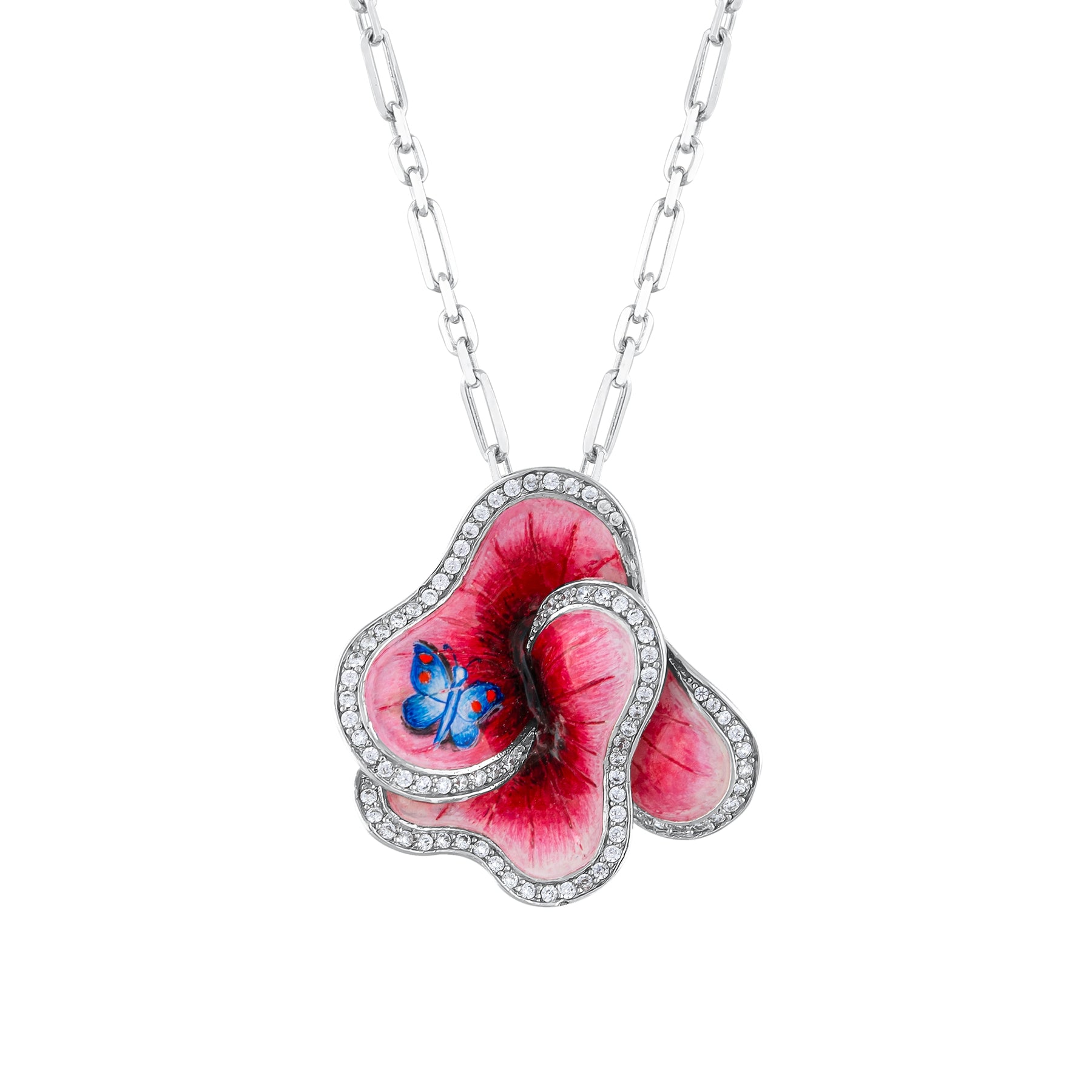 Collier rose violette