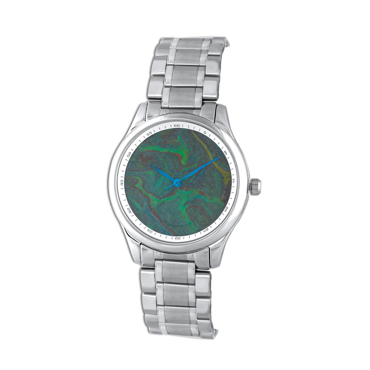 Montre Abstraite Verte pour Femme