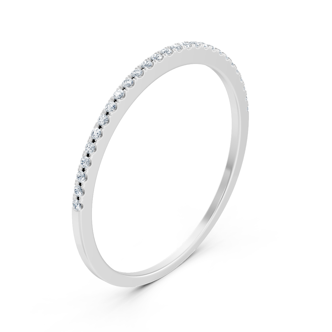 Birgie Diamant Halb-Ewigkeitsring in Weissgold
