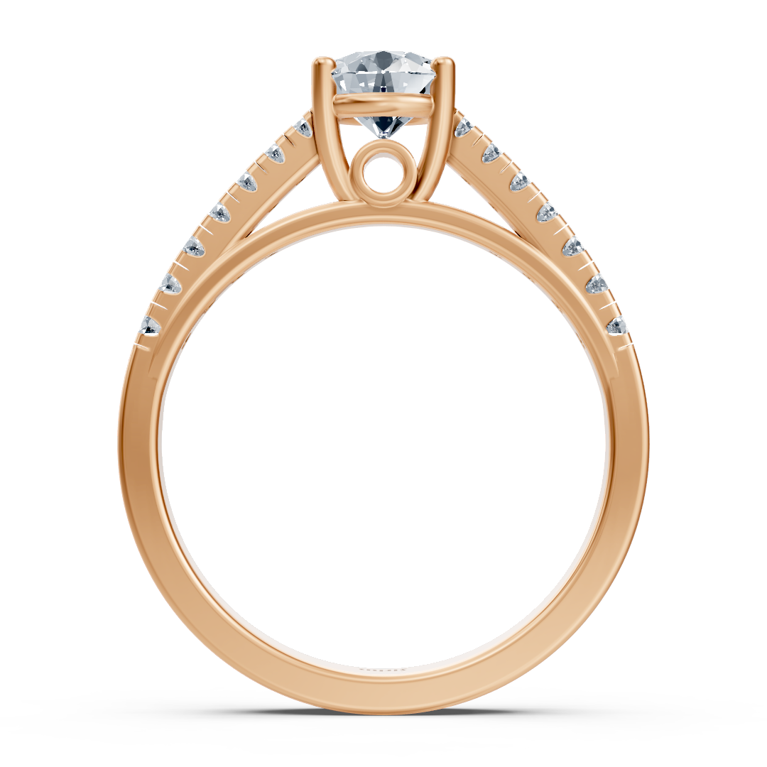 Diamantring Sirius aus 14K Rosegold