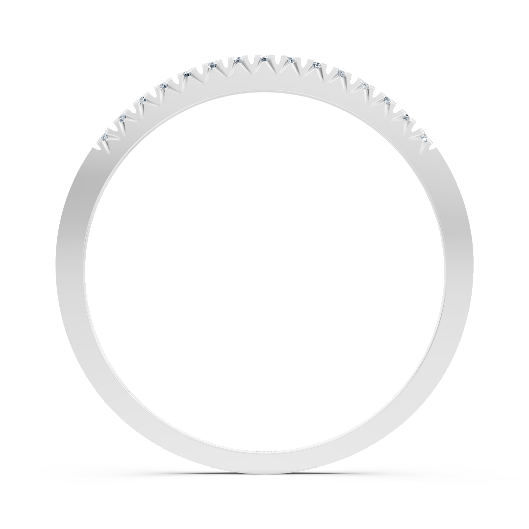 white gold diamond memoire ring