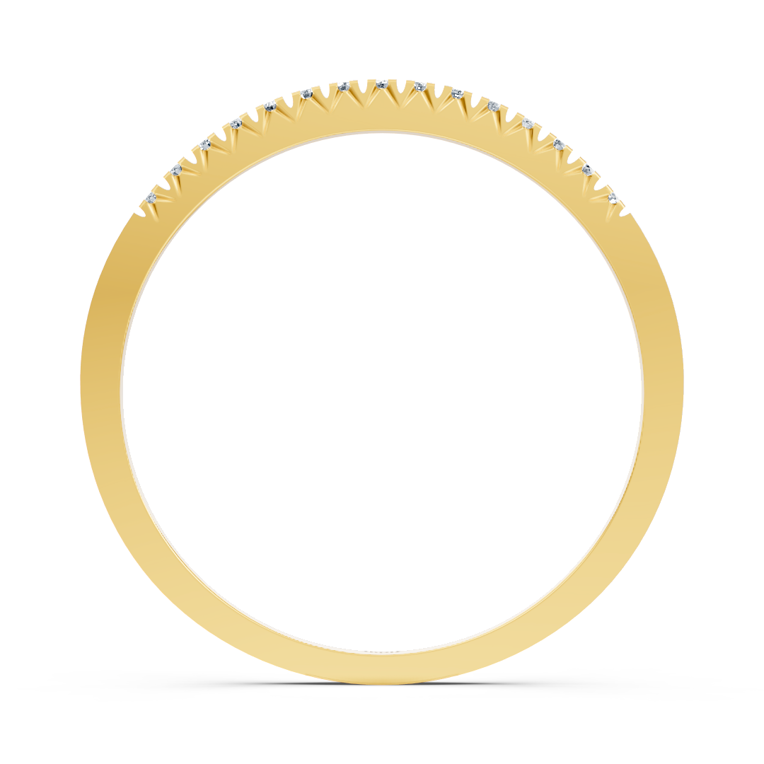 Gelbgold Diamant Memoire Ring