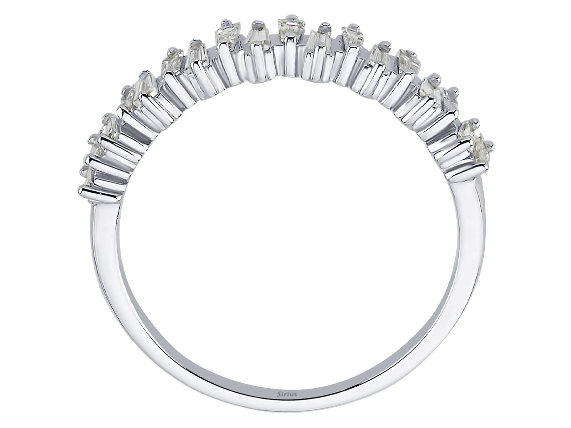 Birgie Diamant-Ring im Trapez-Baguetteschliff