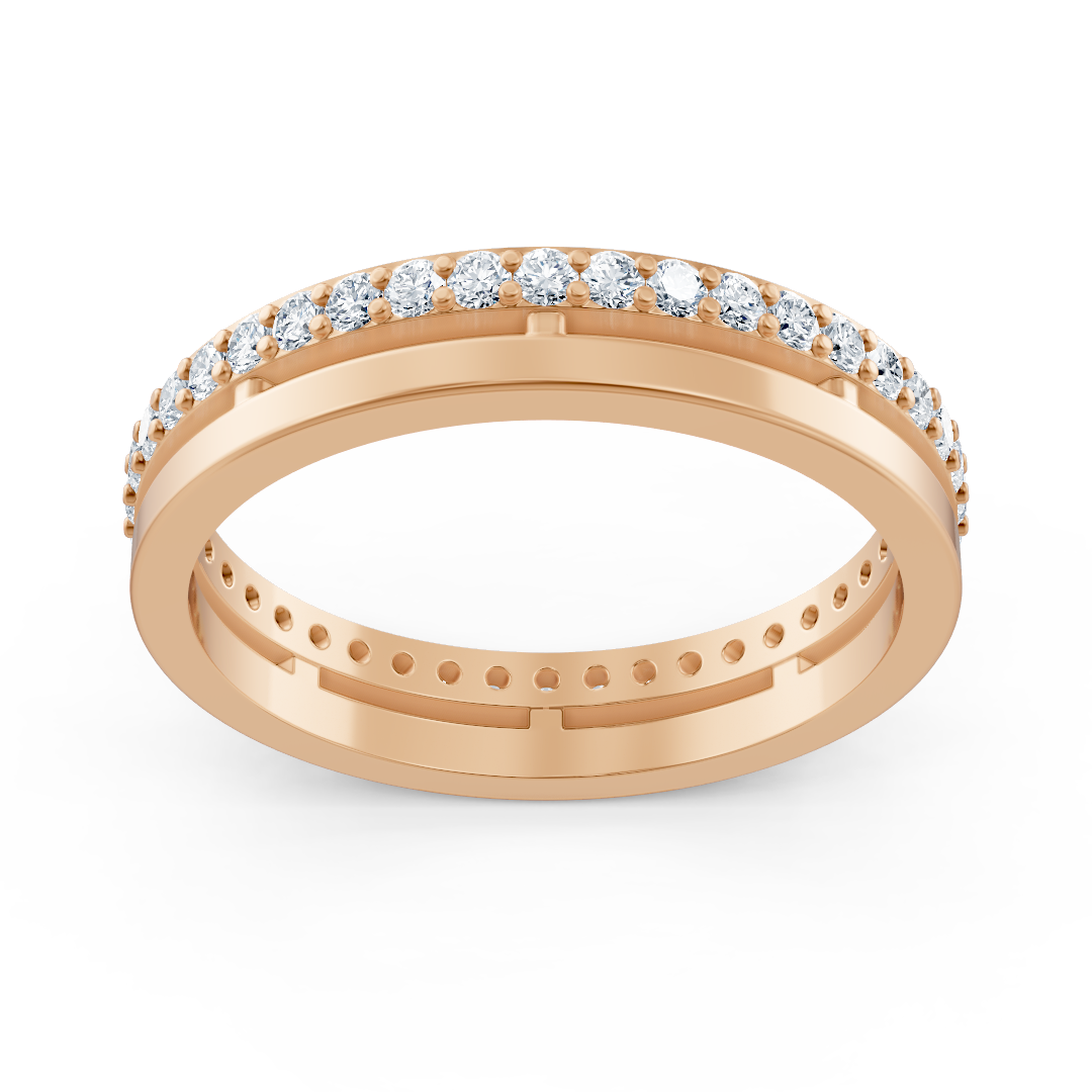 Diamond eternity ring 14K rose gold – 0.42 ct
