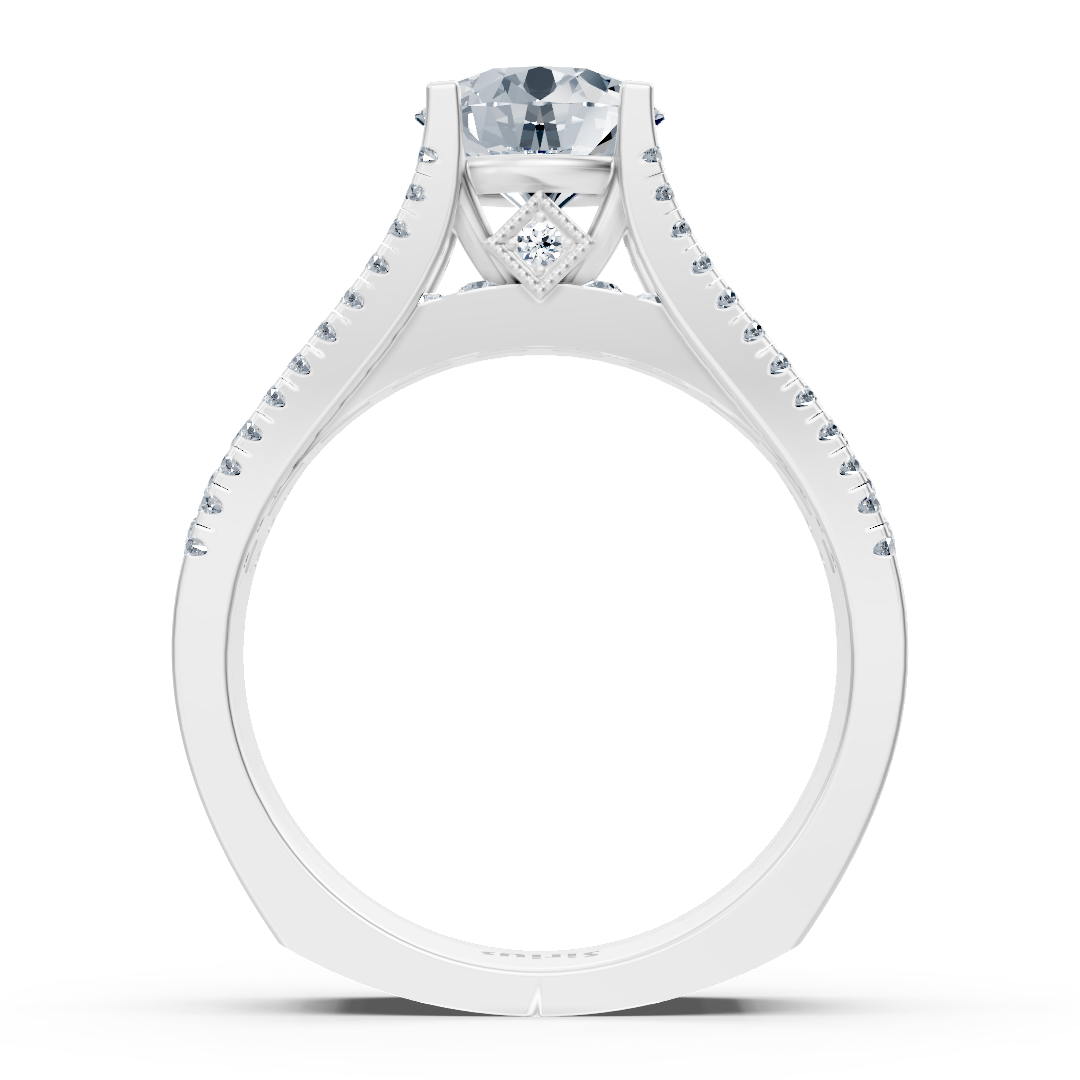 Eternity & Pavé Diamantring Weißgold