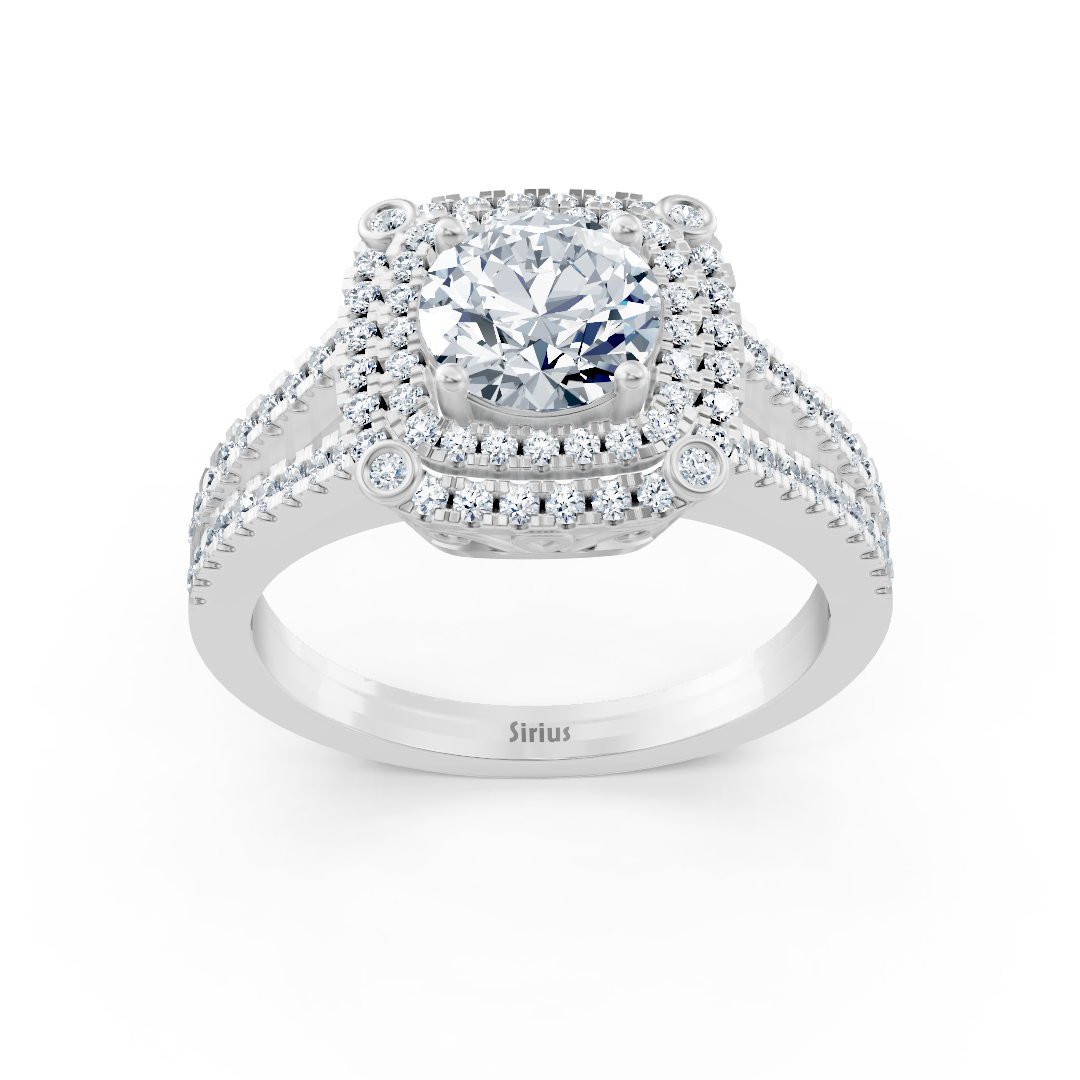white gold double halo diamond engagement ring