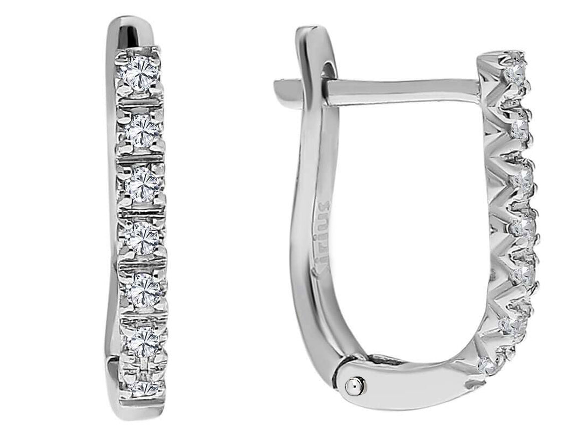Birgie 8K Gelbgold Creolen mit 0,11 Karat Diamanten