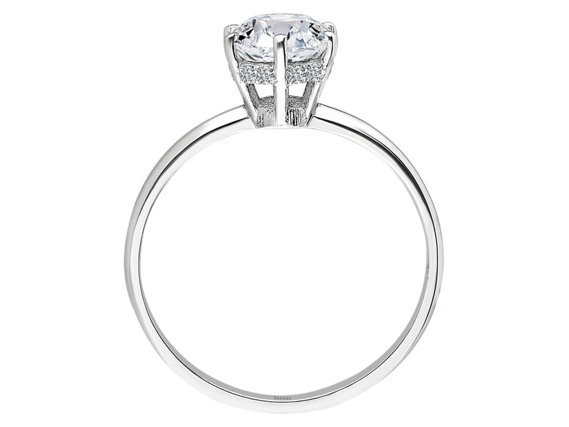 Birgie 0.97 Karat Diamant Solitär Ring 14 Karat Gold