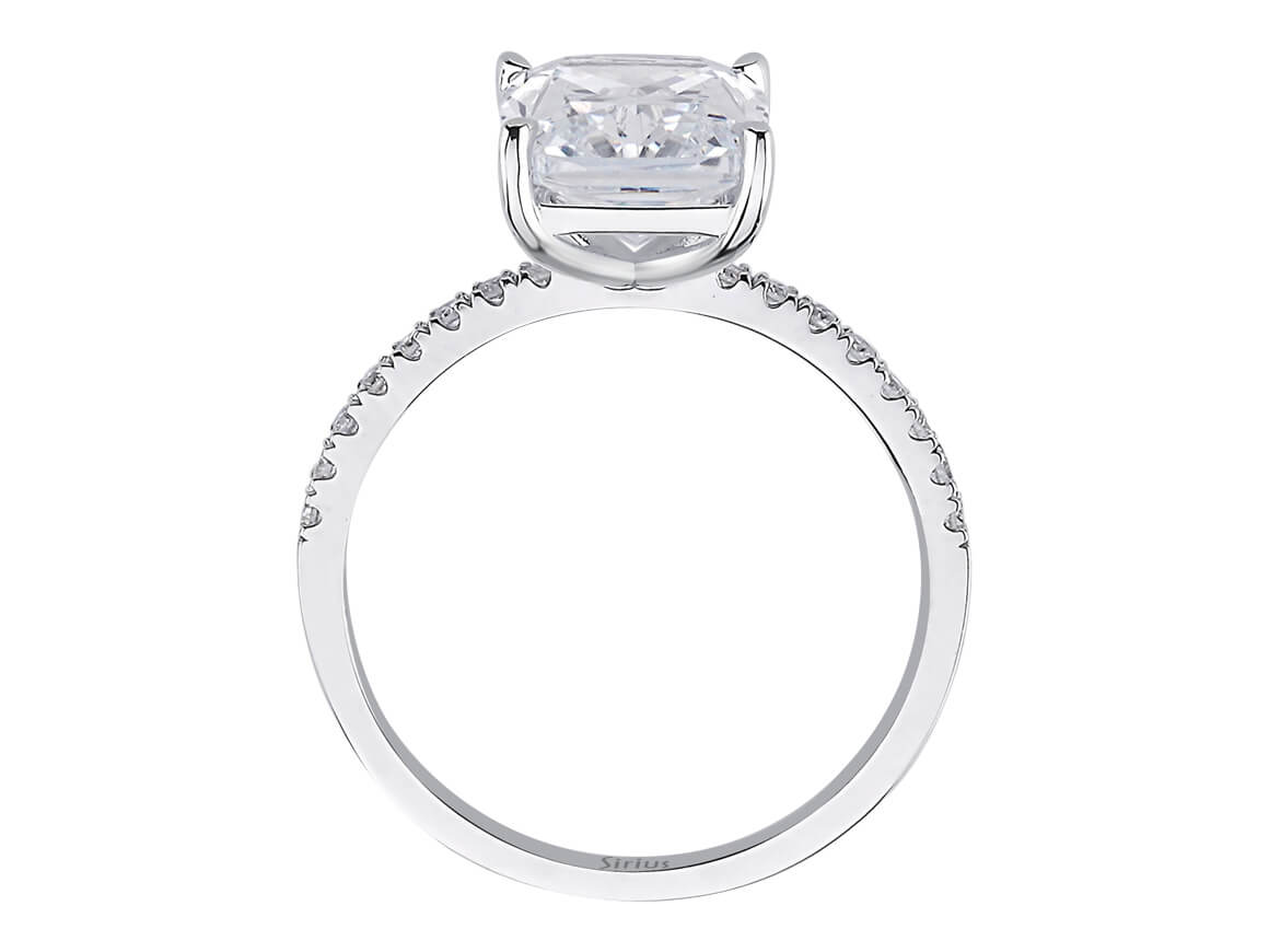 Birgie 5.41 Karat Diamant & Weißtopas Ring 14 Karat Gold