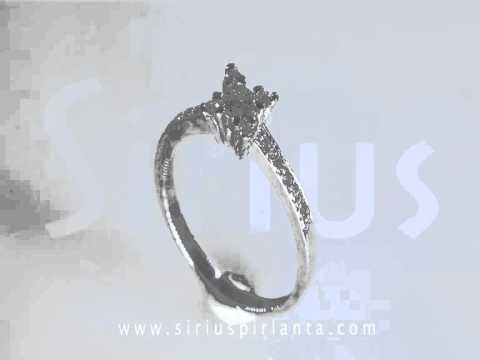 Bague halo de diamants de 0,46 carat