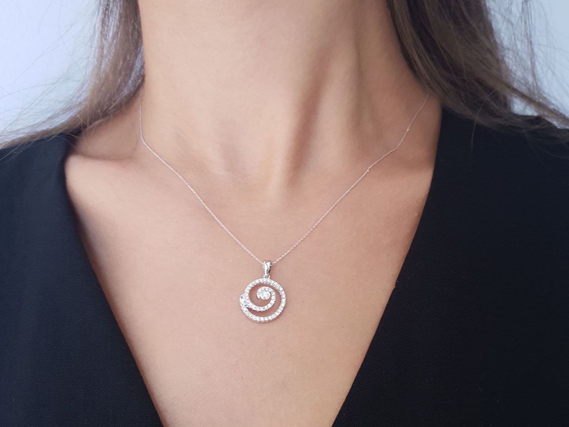 Diamond Lava Necklace
