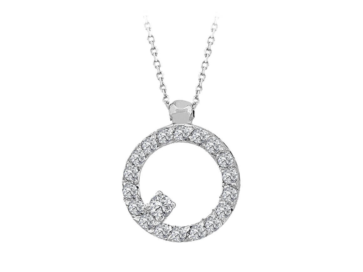 Diamond Round Necklace