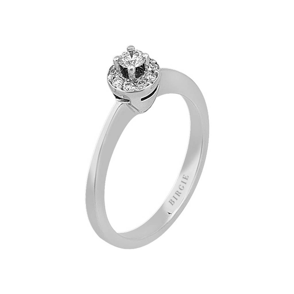 0.22 Carat Diamond Halo Ring