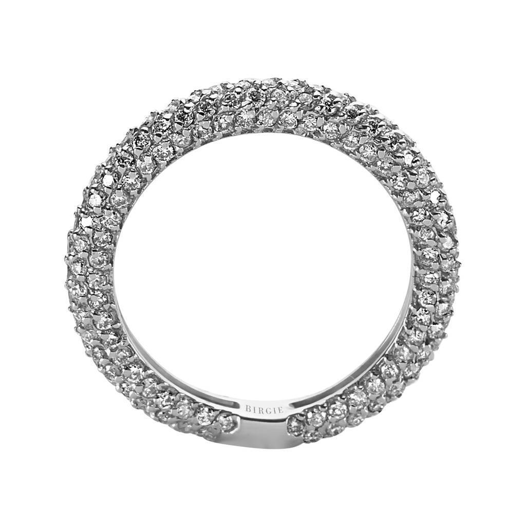 Bague de mariage d'éternité en diamant de 1,47 carat