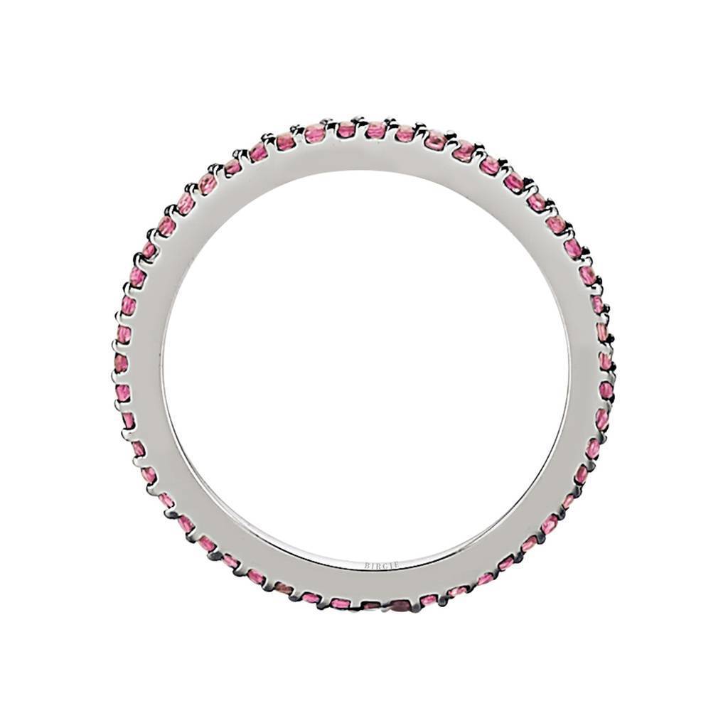 Bague Alliance Rubis Tout Autour