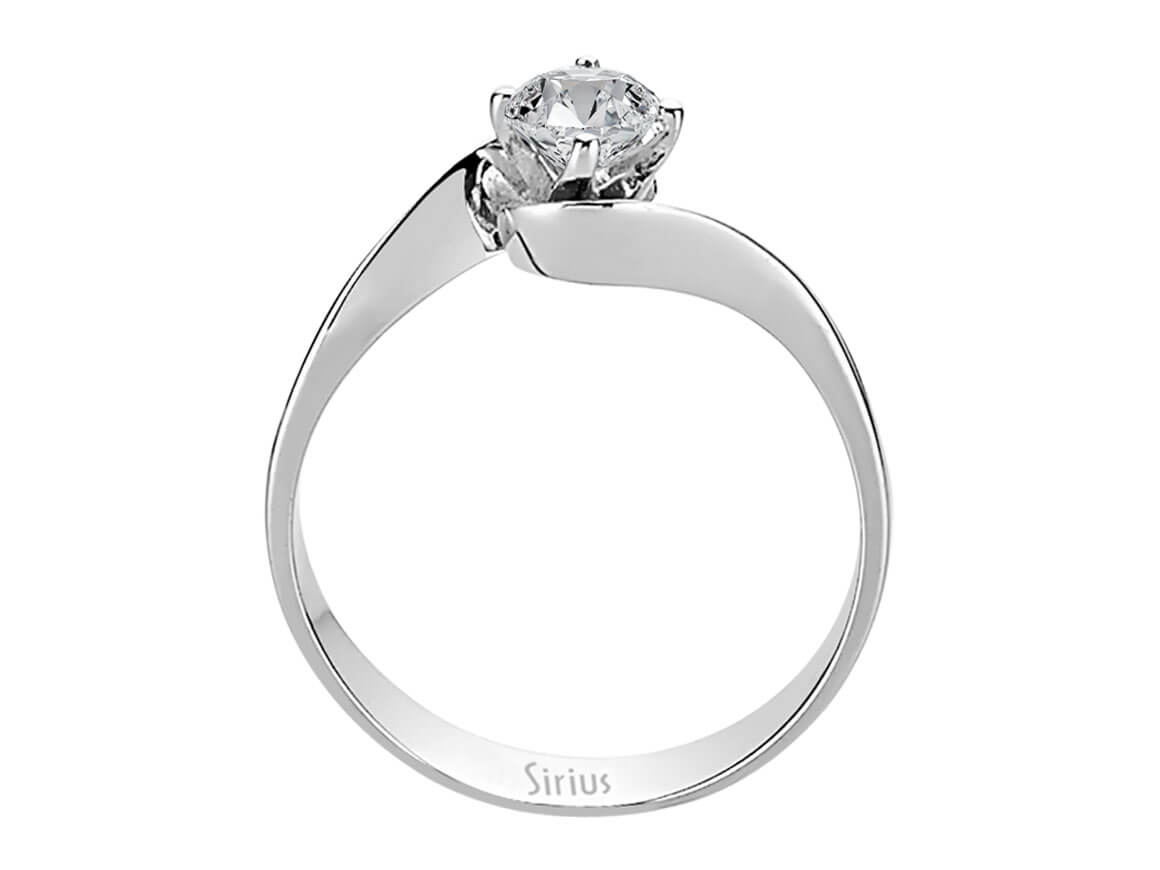 Bague solitaire diamant 0,45 carat