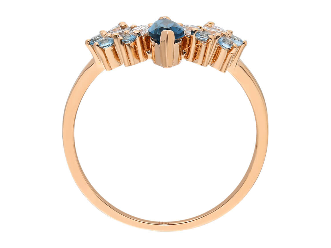 Diamond Blue Dream Crown Ring