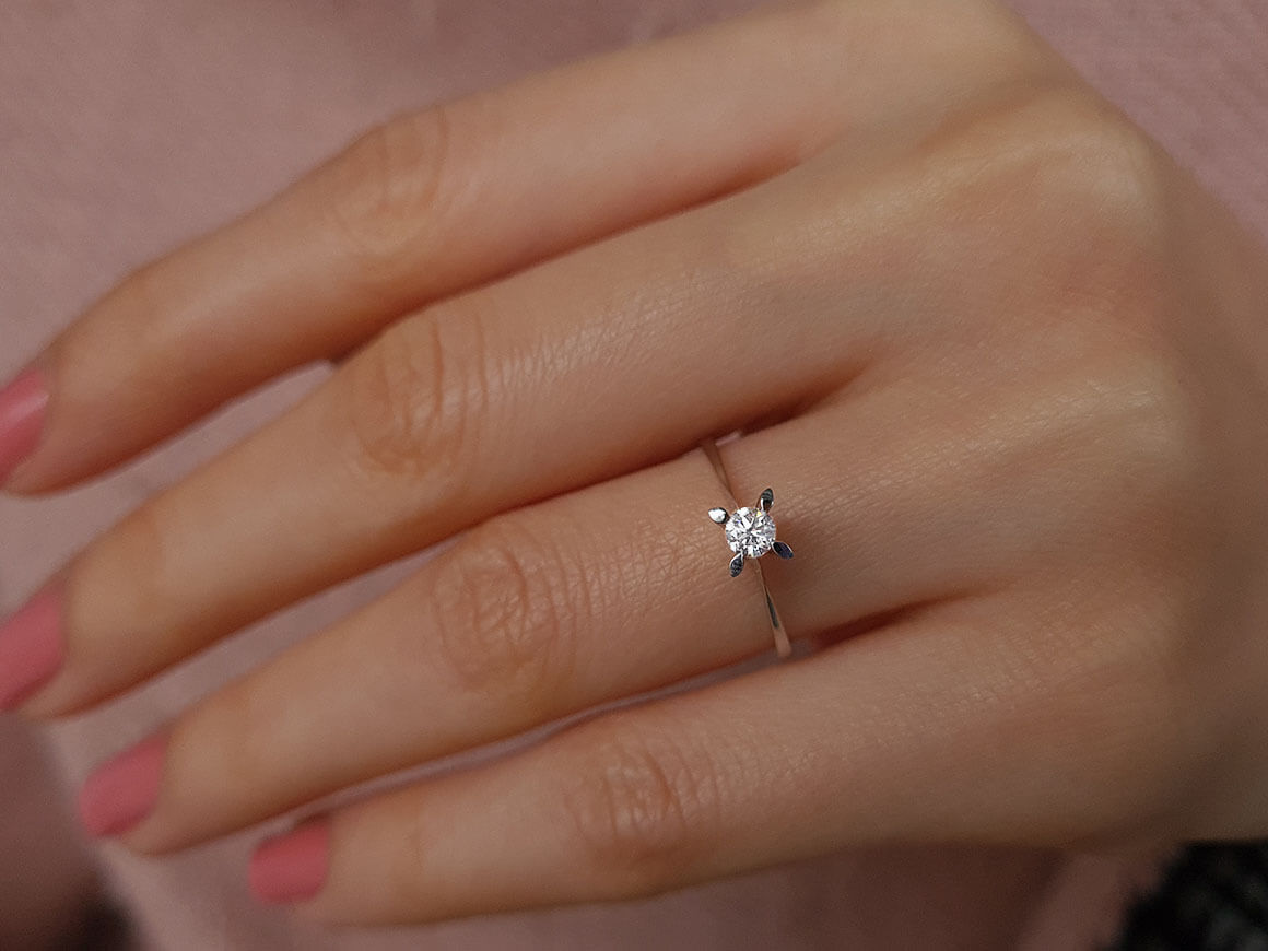 0.17 Carat Diamond Solitaire Ring
