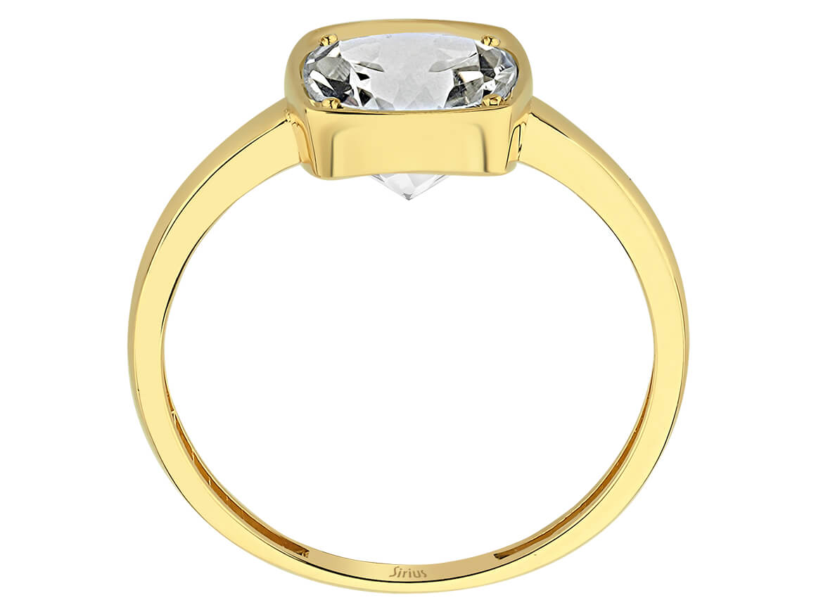 Bague Pingala avec topaze blanche