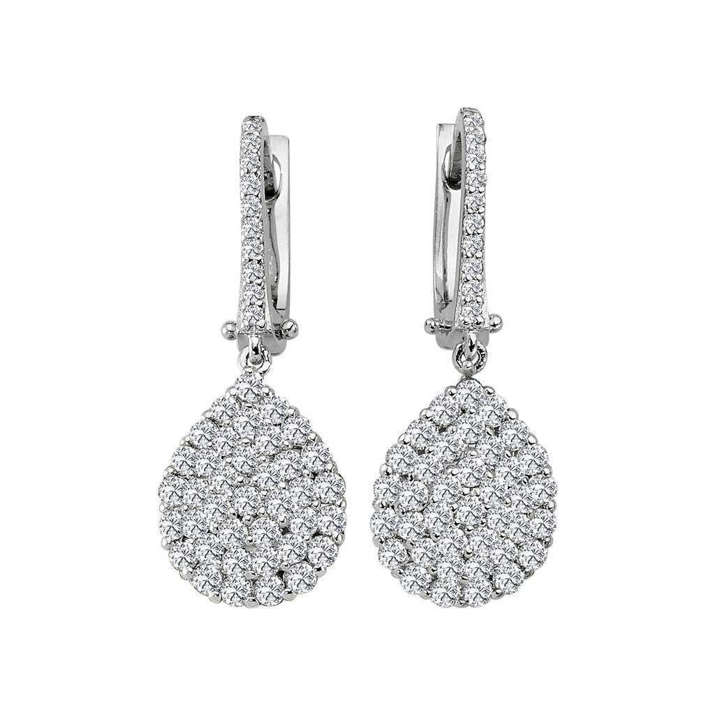 Diamond Cluster Earrings
