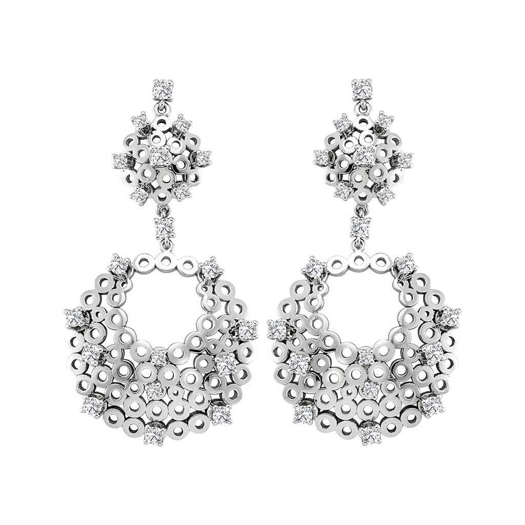 Diamant Halbmond Ohrhänger