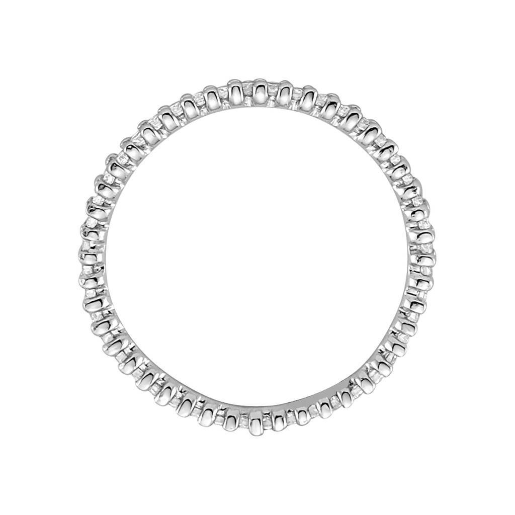 Bague de mariage d'éternité en diamant de 0,49 carat