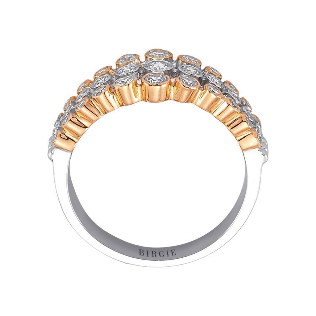 Bague Diamant à Trois Rangs