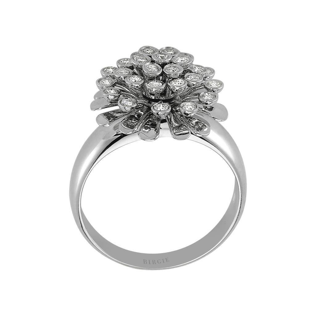 Bague fleur diamant