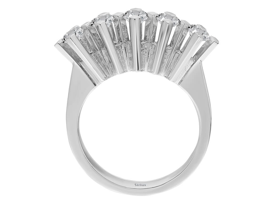 Alliance 5 pierres diamant 0,77 carat