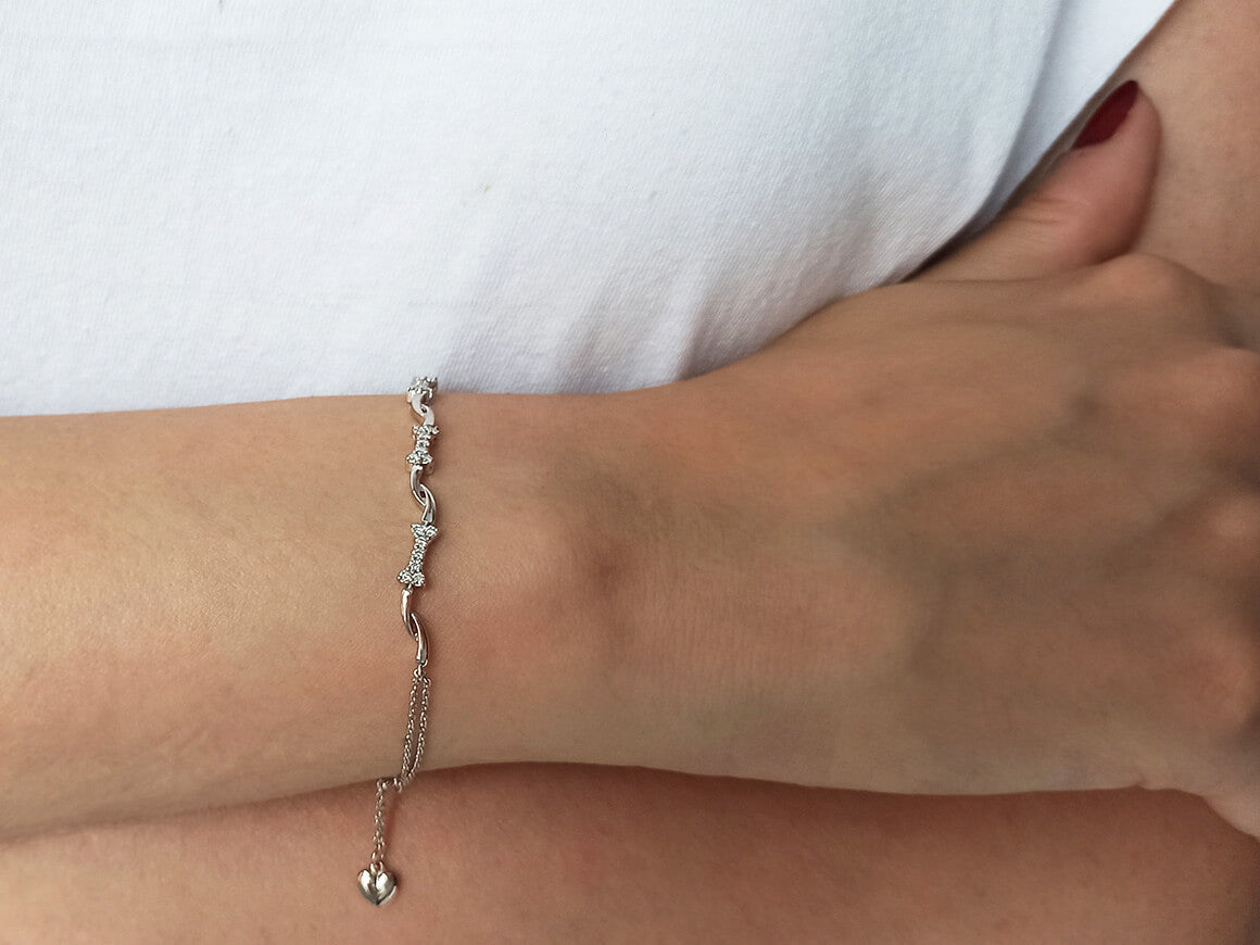 Diamond Heart Bracelet