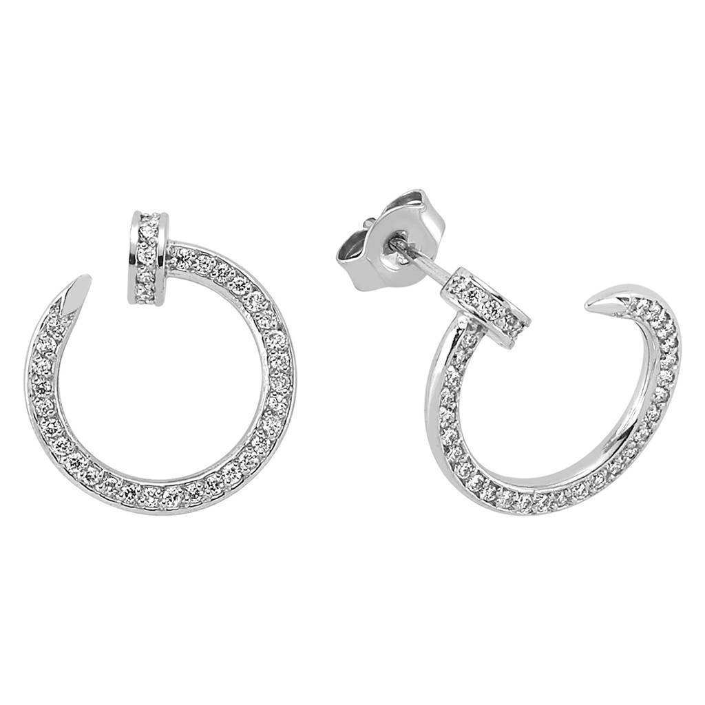 Boucles d'oreilles créoles diamant