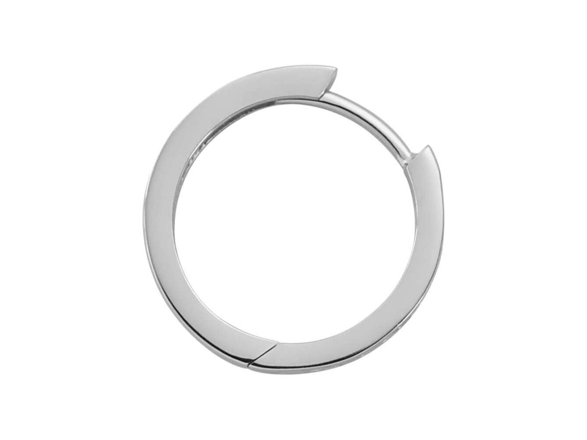 Black Diamond Men's Hoop Earrings