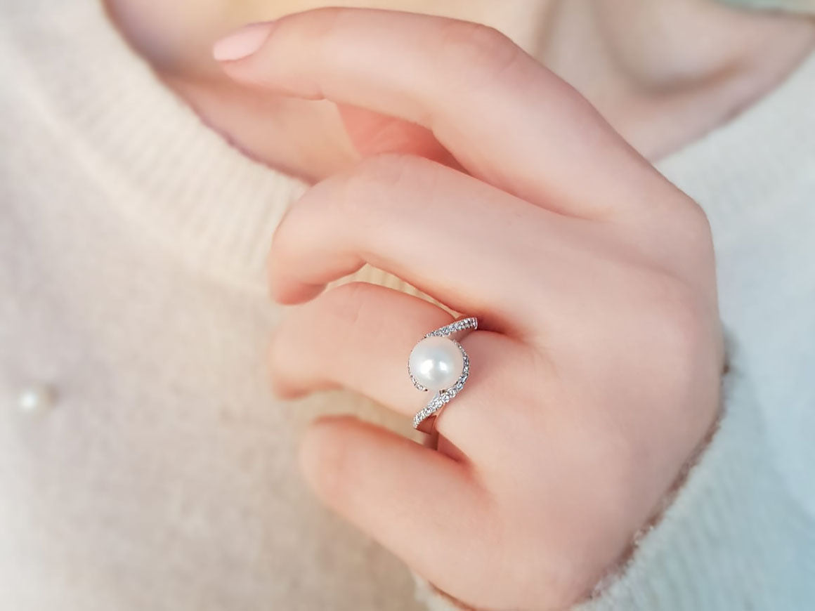 Diamond and Pearl Ring