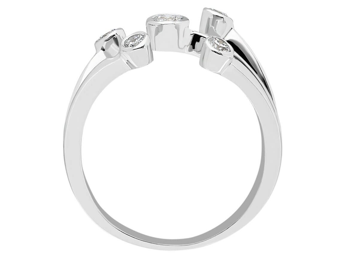 Bague spirale amour diamant