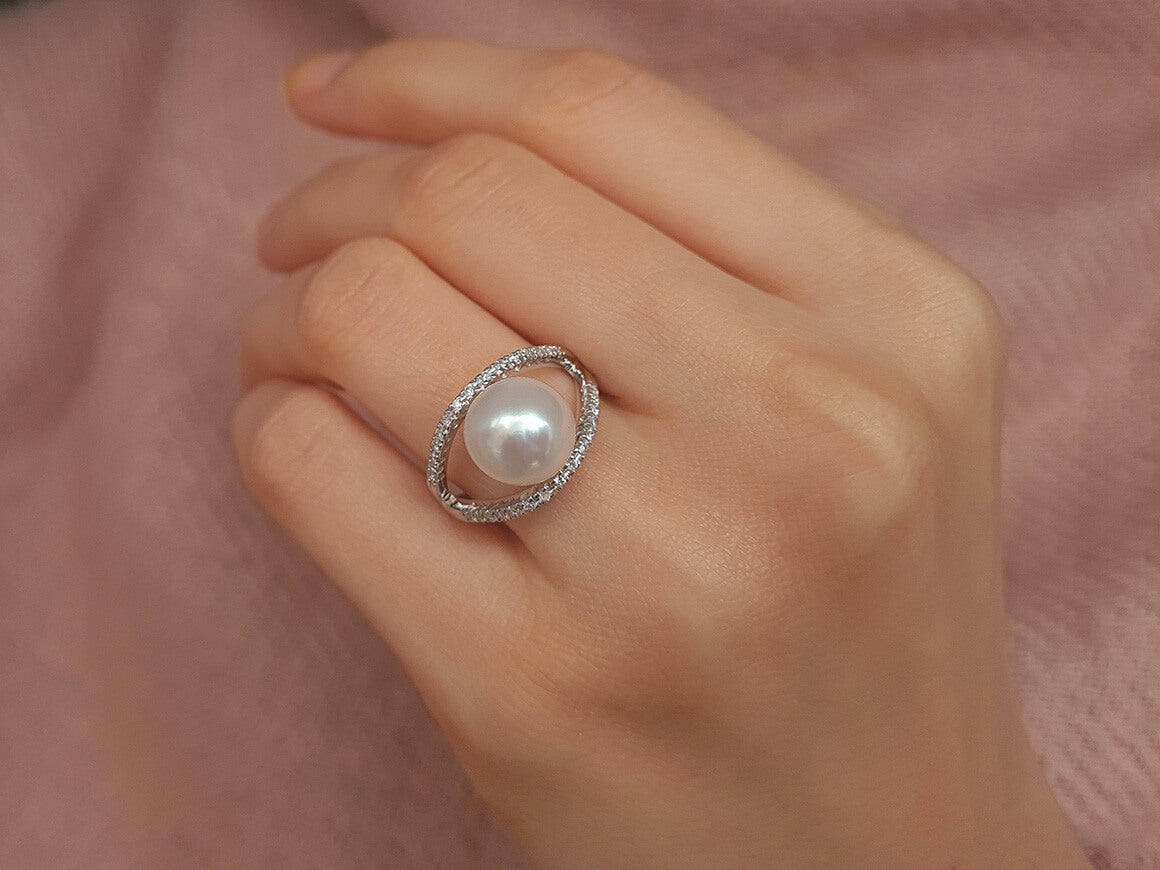 Diamond and Pearl Ring