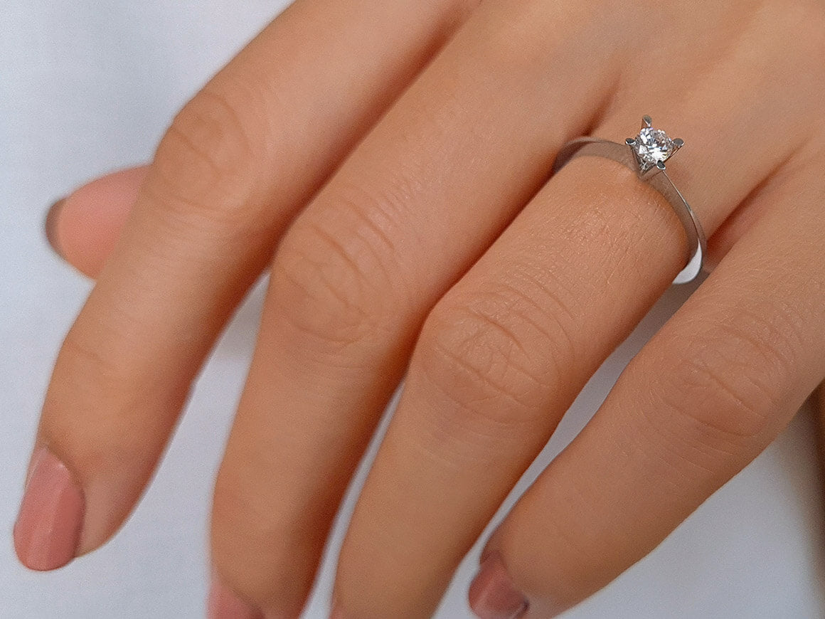 0.21 Carat Diamond Solitaire Ring
