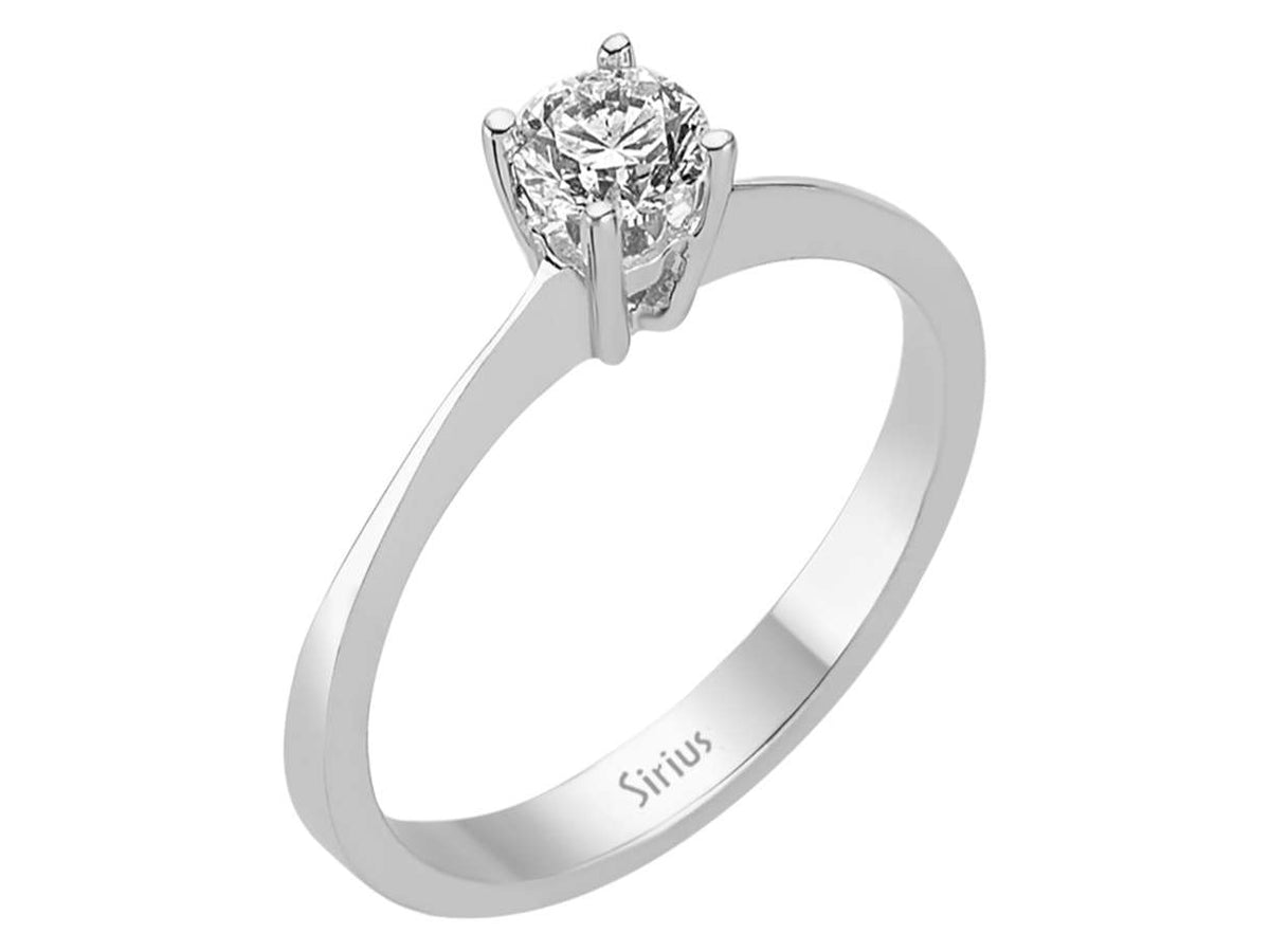 Bague solitaire diamant 0,39 carat