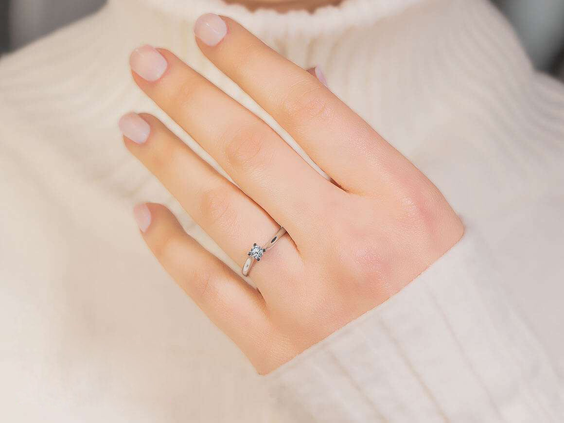 0.21 Carat Diamond Solitaire Ring