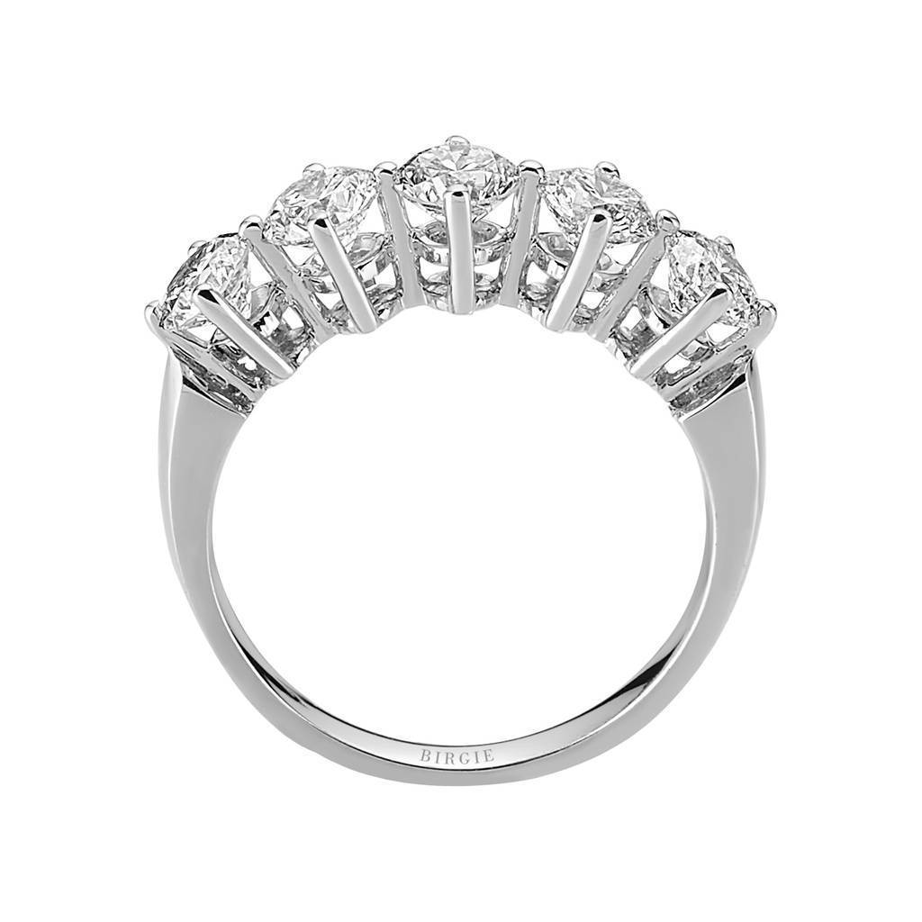 Alliance 5 pierres diamant 1,70 carat