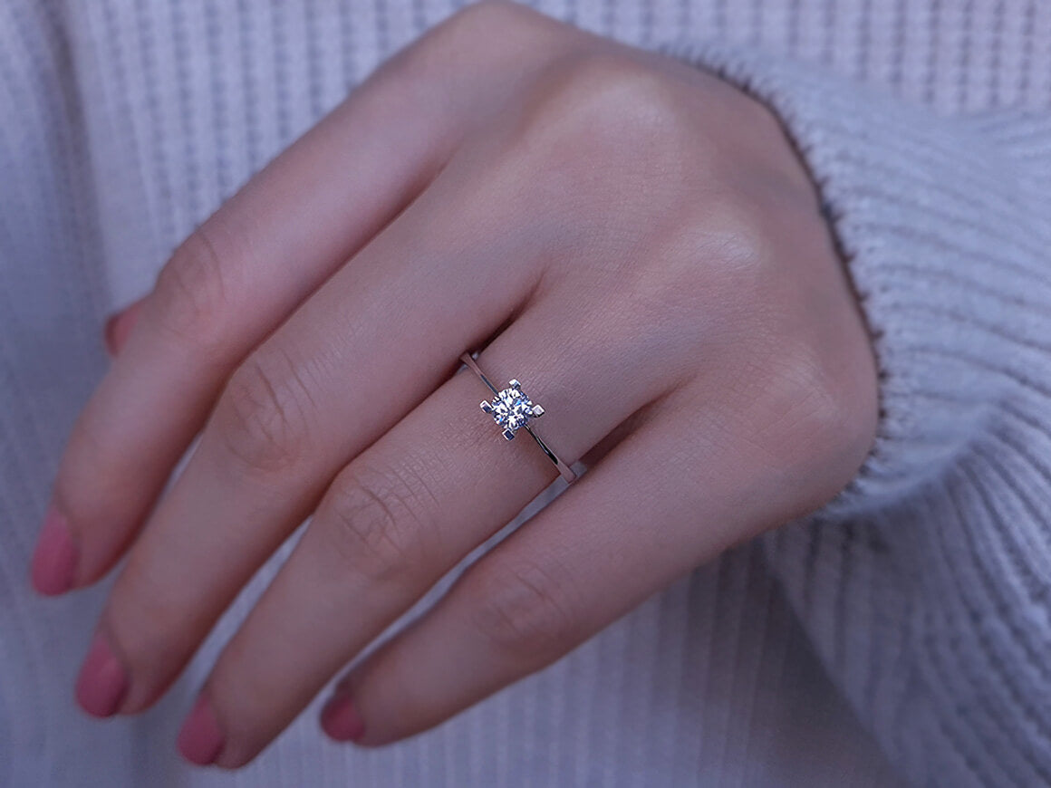 0.27 Carat Diamond Solitaire Ring