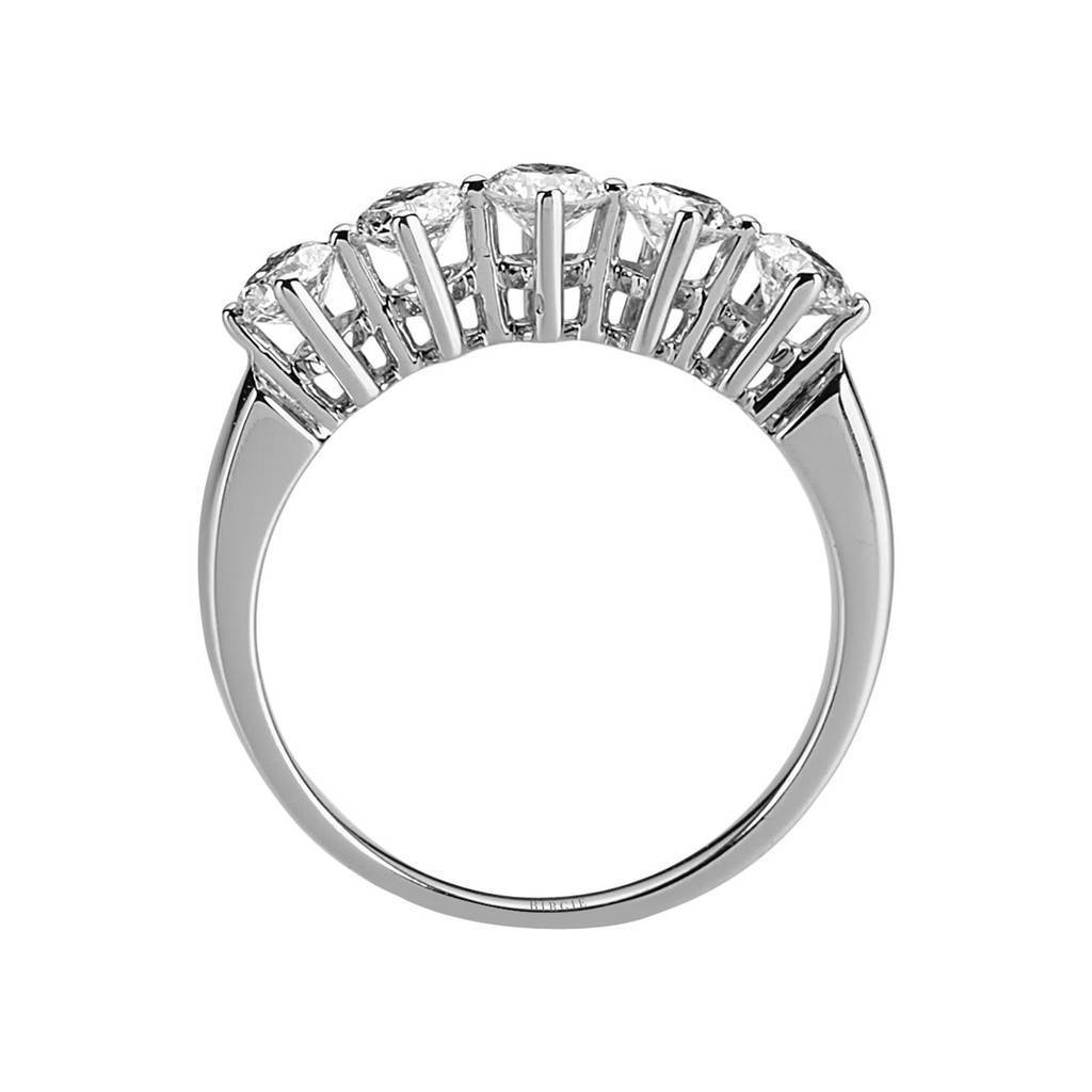 Alliance 5 pierres diamant 0,96 carat