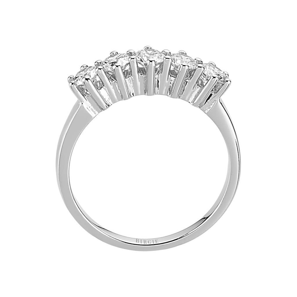 Alliance 5 pierres diamant 0,80 carat