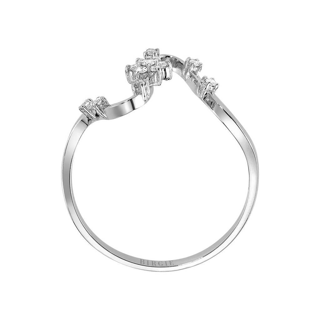 Bague flocon de neige en diamant